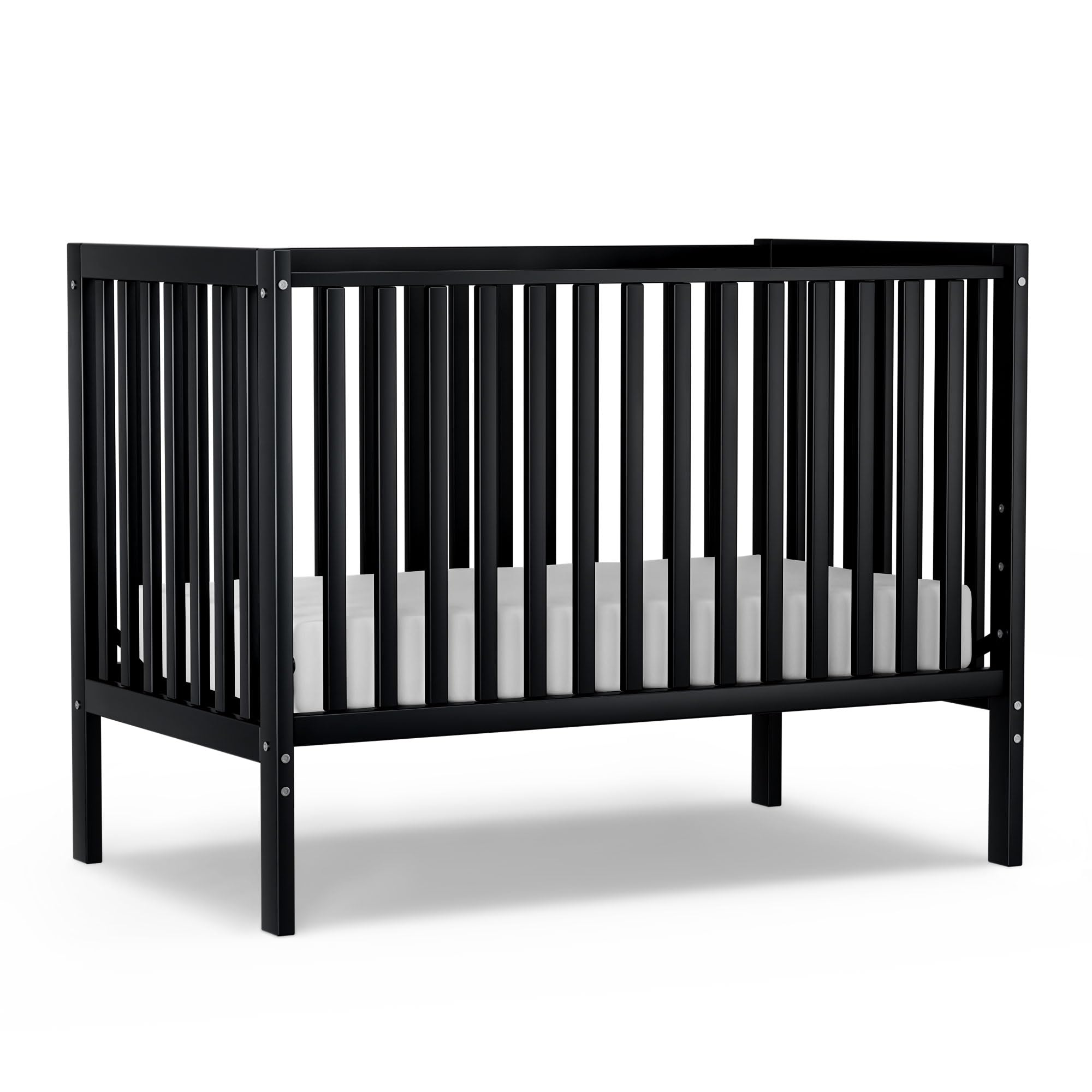 Baby Crib 5-in-1 Convertible, Wood Full Size Toddler Bed for Small Baby
