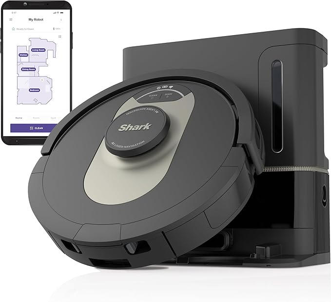 Robot Vacuum with XL HEPA Self-Empty Base, Bagless, 60-Day Capacity, LIDAR Navigation