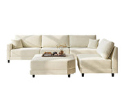 Sectional Couches for Living Room, 4 Seat Sectional Couch