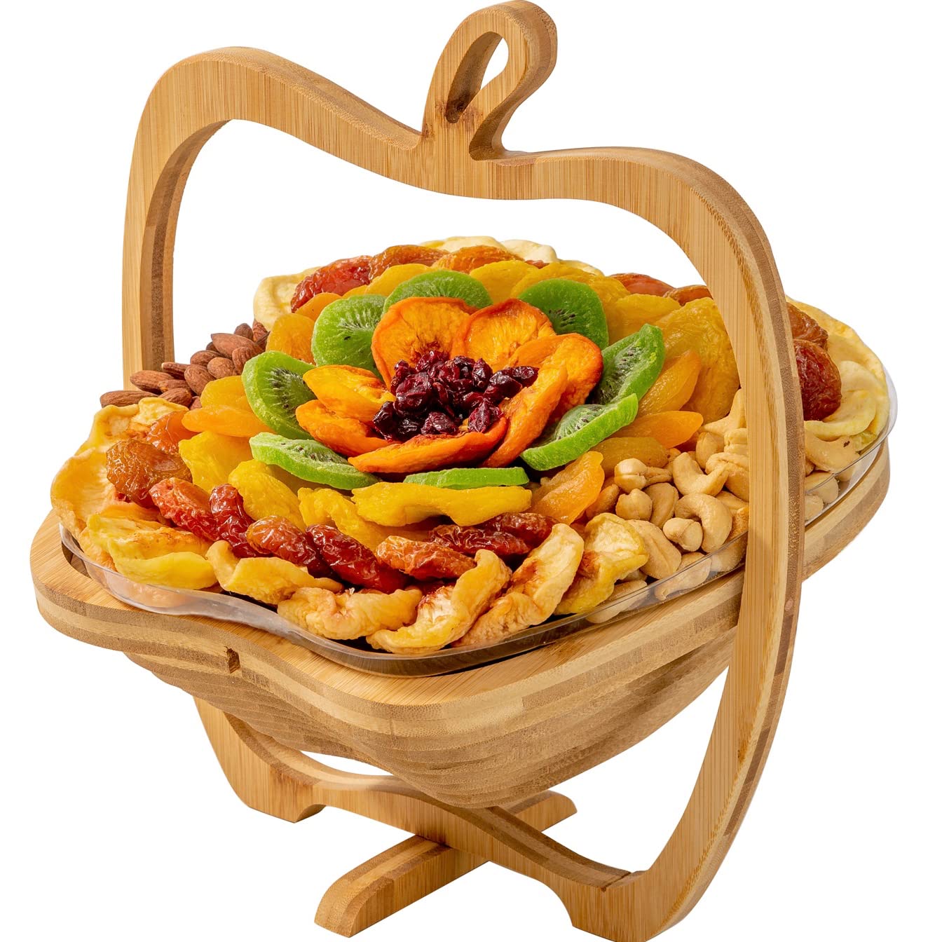 Dried Fruit and Nut Gift Basket, Healthy Assorted Natural Snack Gift Tray