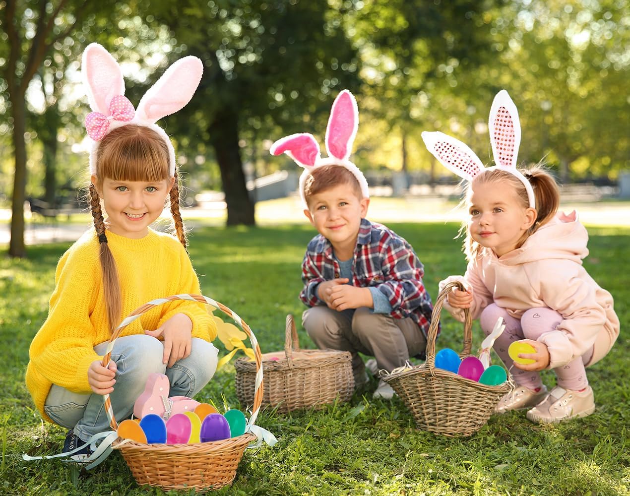 The Dreidel Company Fillable Easter Eggs 2.3" Inch Hinged Colorful Bright Plastic Easter