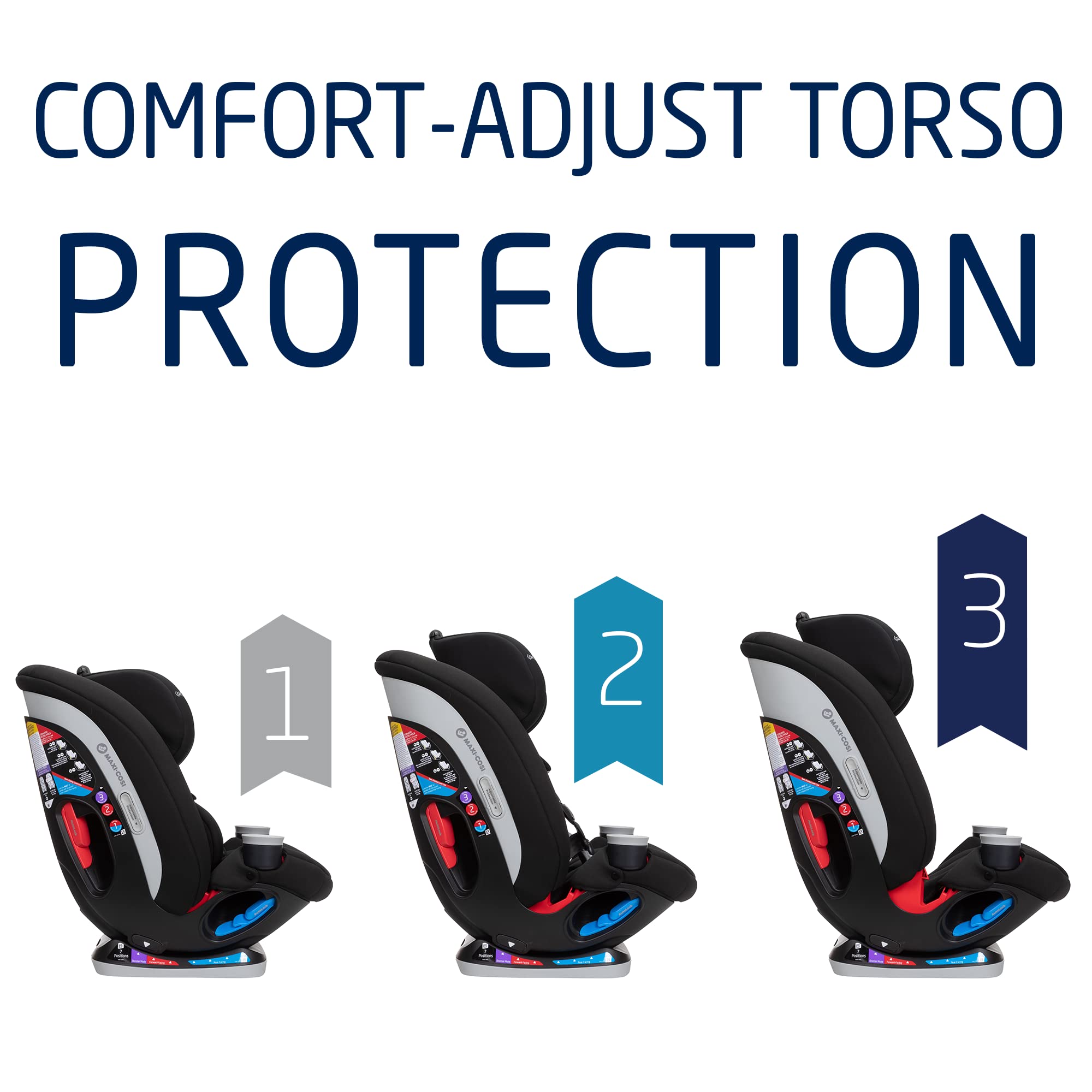 Maxi-Cosi Magellan LiftFit Convertible Car Seat, 5-in-1, Converts from Rear Facing Car Seat to Forward Facing Car Seat and Booster Car Seat, (5-100 lbs), From Birth to 10 Years, Essential Black