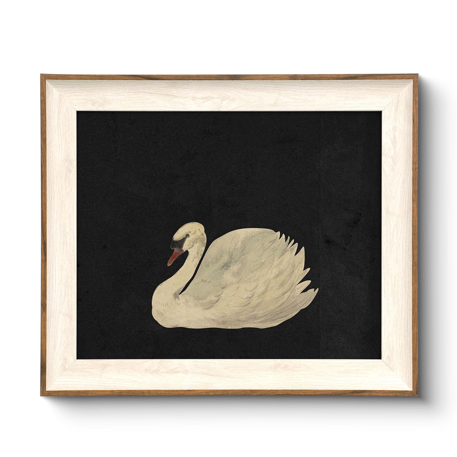 Framed Wall Art for Living Room, Swan Art Canvas Prints, Vintage Home Decor