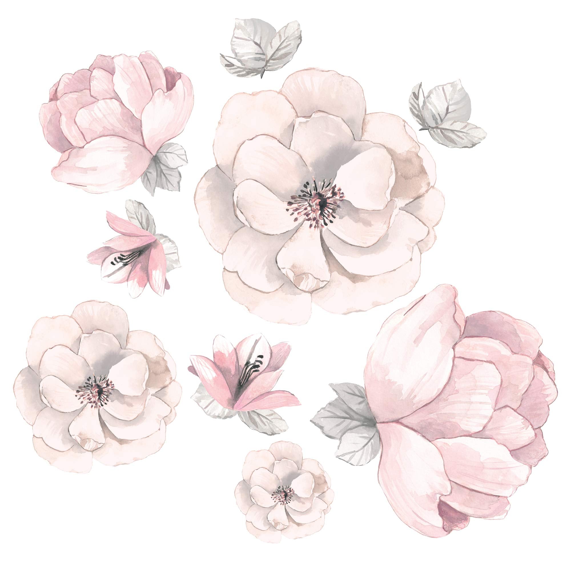 Signature Botanical Baby Watercolor Floral 4-Piece Baby Bedding