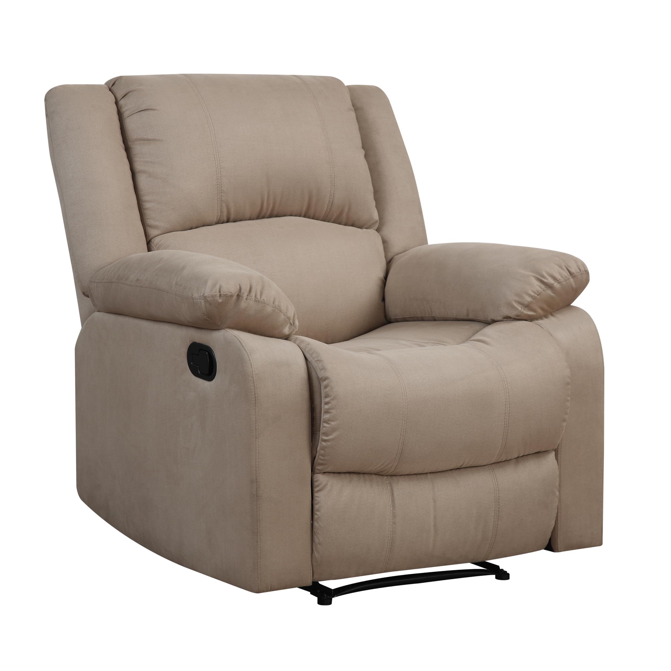 Warren Manual Recliner Microfiber Beige,living room
