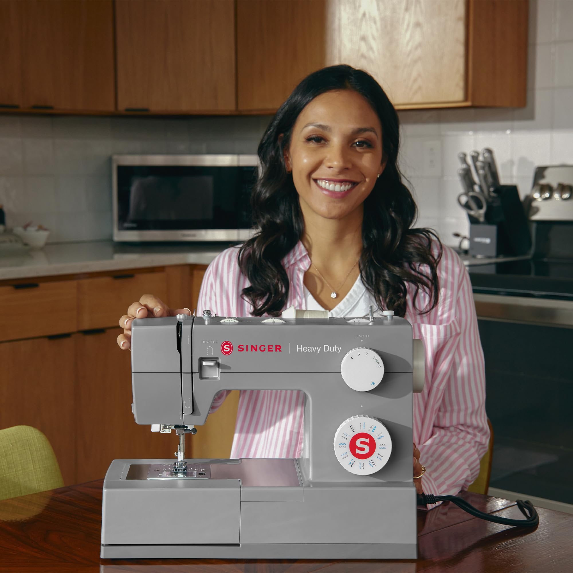 Heavy Duty 4423 High Speed Sewing Machine with Accessory Kit | Strong Motor