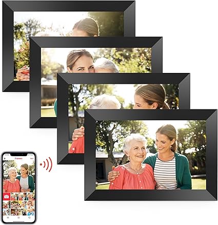 Frameo 10.1 Inch WiFi Digital Picture Frame, 1280x800 HD IPS Touch Screen Photo Frame