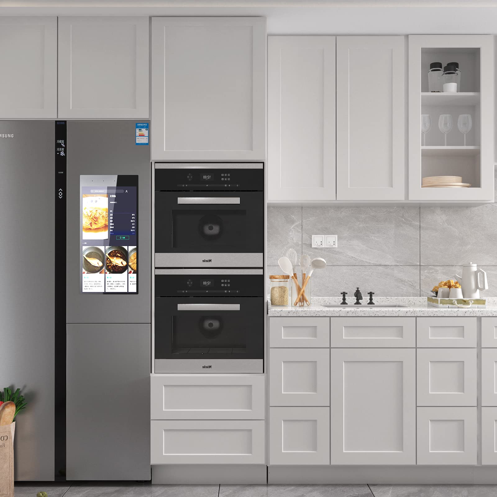 42'' Bathroom Vanity, Single Sink Storage Unit, Large Capacity for Laundry Room, Kitchen