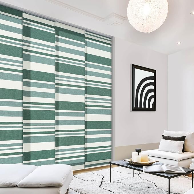 Adjustable Sliding Vertical Blinds 45.8"- 86" W x Up to 96" H