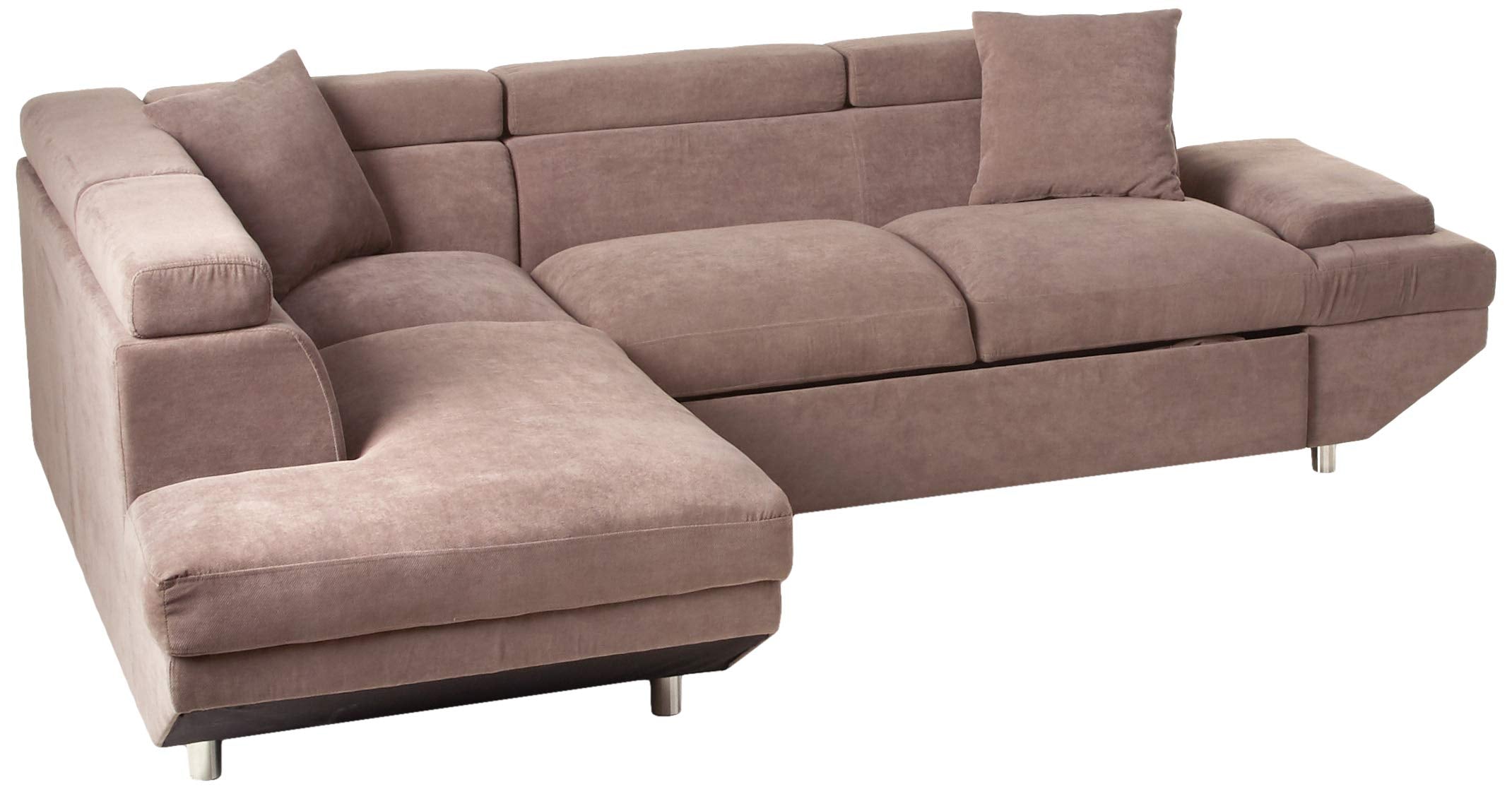 Dentas Sectional with Pull Out Sleeper Chaise