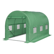 Walk in Greenhouse - 9.5ft x 6.5ft x 6.2ft Outdoor Green House with Windows