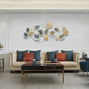 3D Metal Wall Art Decor Gold, 59" Large 3d Wall Decor