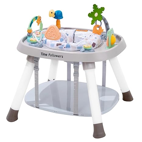 Baby Activity Center | 3-Stage 4Modes Standing Play Table | Baby Essential,Exersaucer, Jumper & Bouncer | Montessori-Inspired Design for Ages 6M+