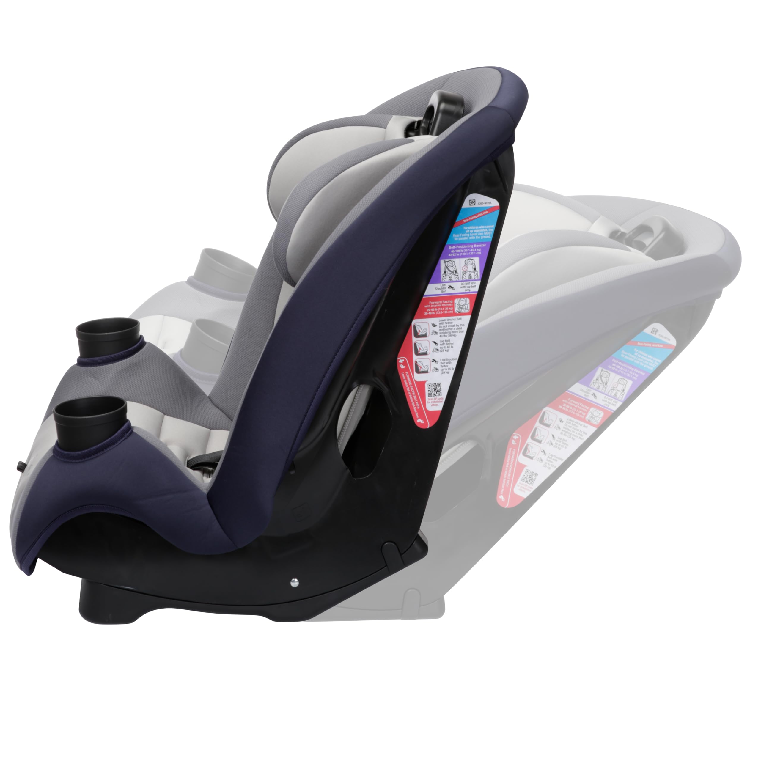 3-in-1 Convertible Car Seat, Slim Fit Design, Rear & Forward-Facing