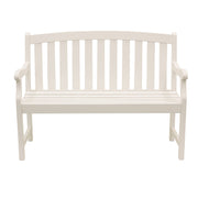 Marley 2-Seat Outdoor Bench, White