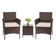 3 Pieces Patio Furniture PE Rattan Outdoor Patio Furniture Sets