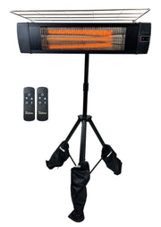 338 Carbon Infrared Patio Heater with Tripod & Tip-Over Protection