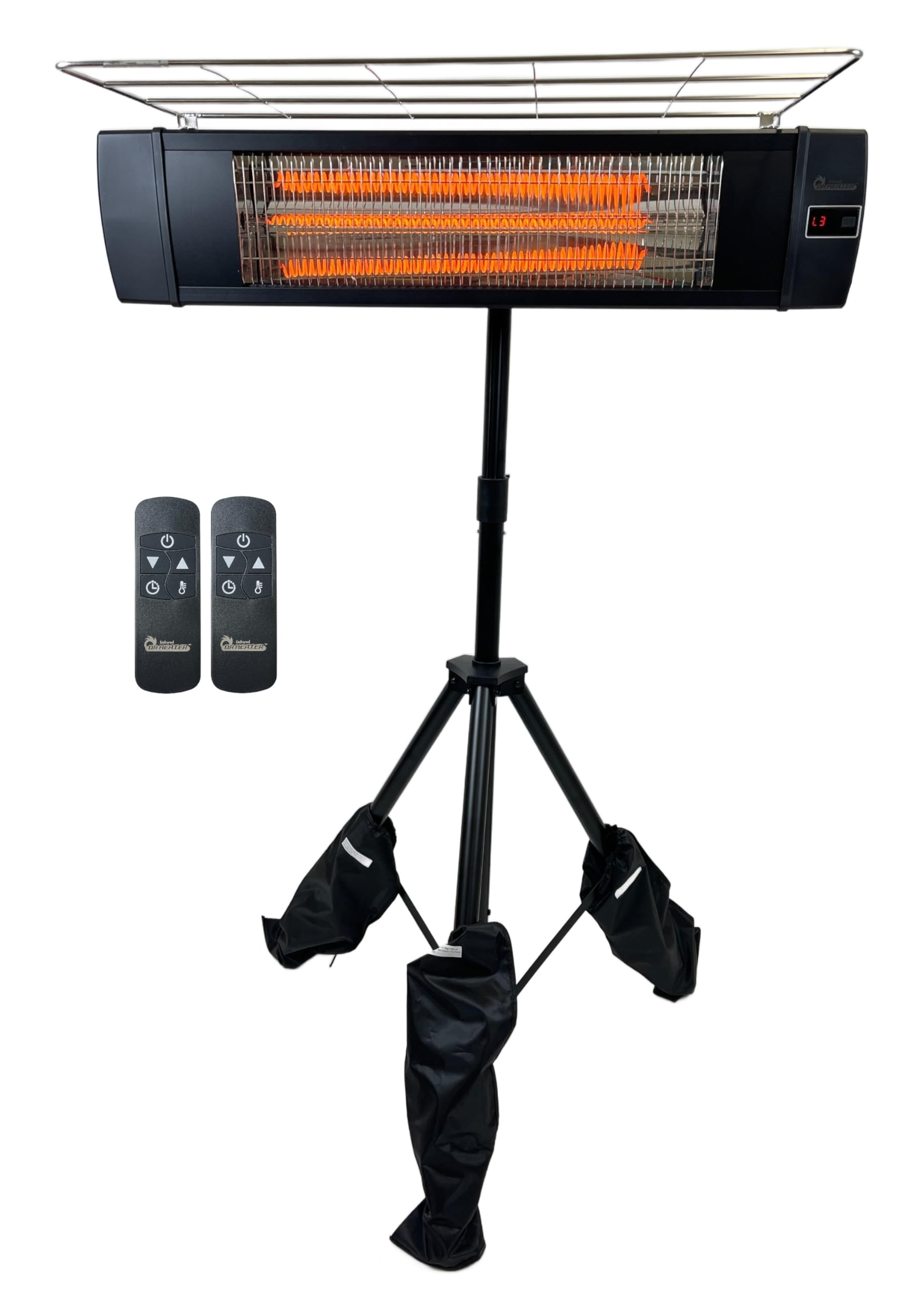 338 Carbon Infrared Patio Heater with Tripod & Tip-Over Protection