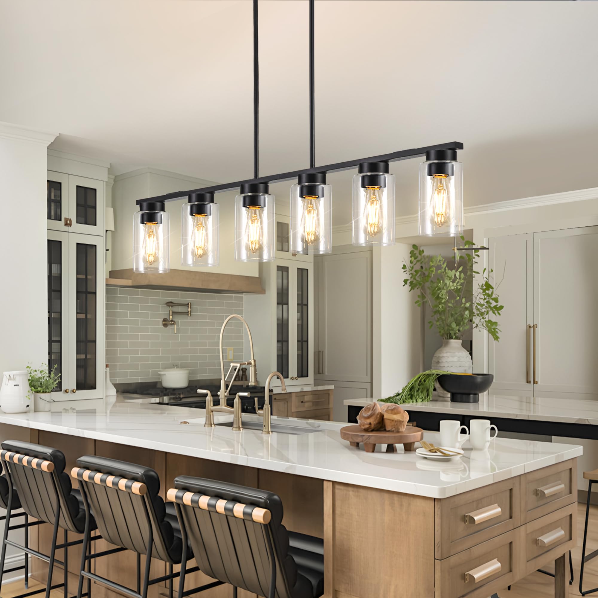 Dining Room Light Fixture Island Lights for Kitchen 6-Light Kitchen Island Lighting