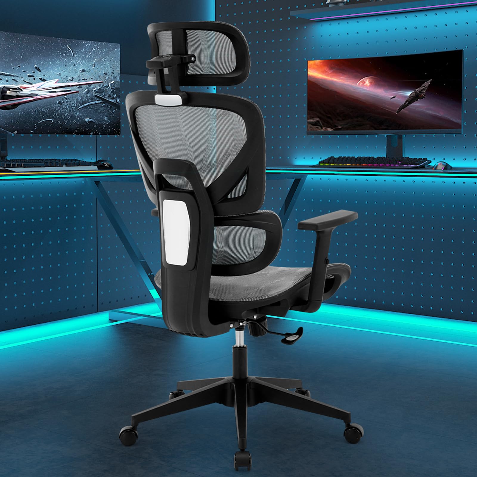 Office Desk Chair, High Back Big and Tall Reclining Home Office Chair