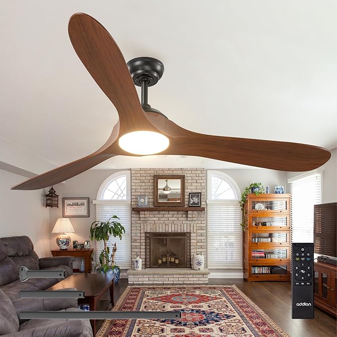 Ceiling Fans with Lights, 60 Inch Indoor/Outdoor Ceiling Fan with Remote Control