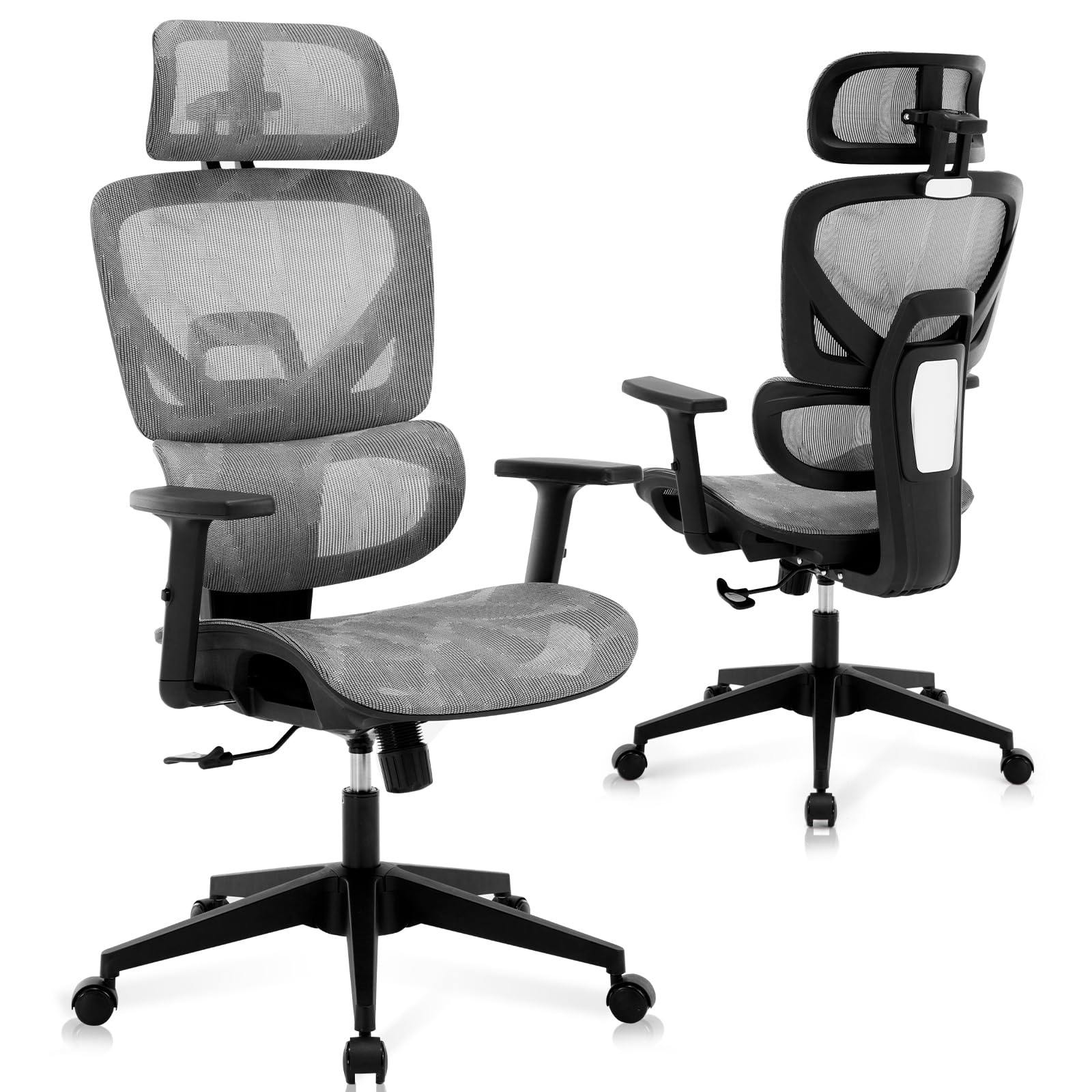 Office Desk Chair, High Back Big and Tall Reclining Home Office Chair