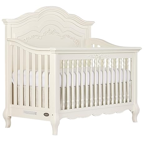 5-in-1 Convertible Crib in Dusty Rose, Greenguard Gold Certified