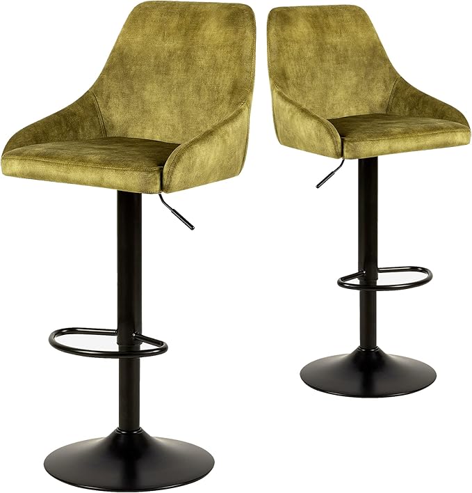 Home Furniture Series Bar Height Adjustable and Swivel Metal Stool with Cinnamon