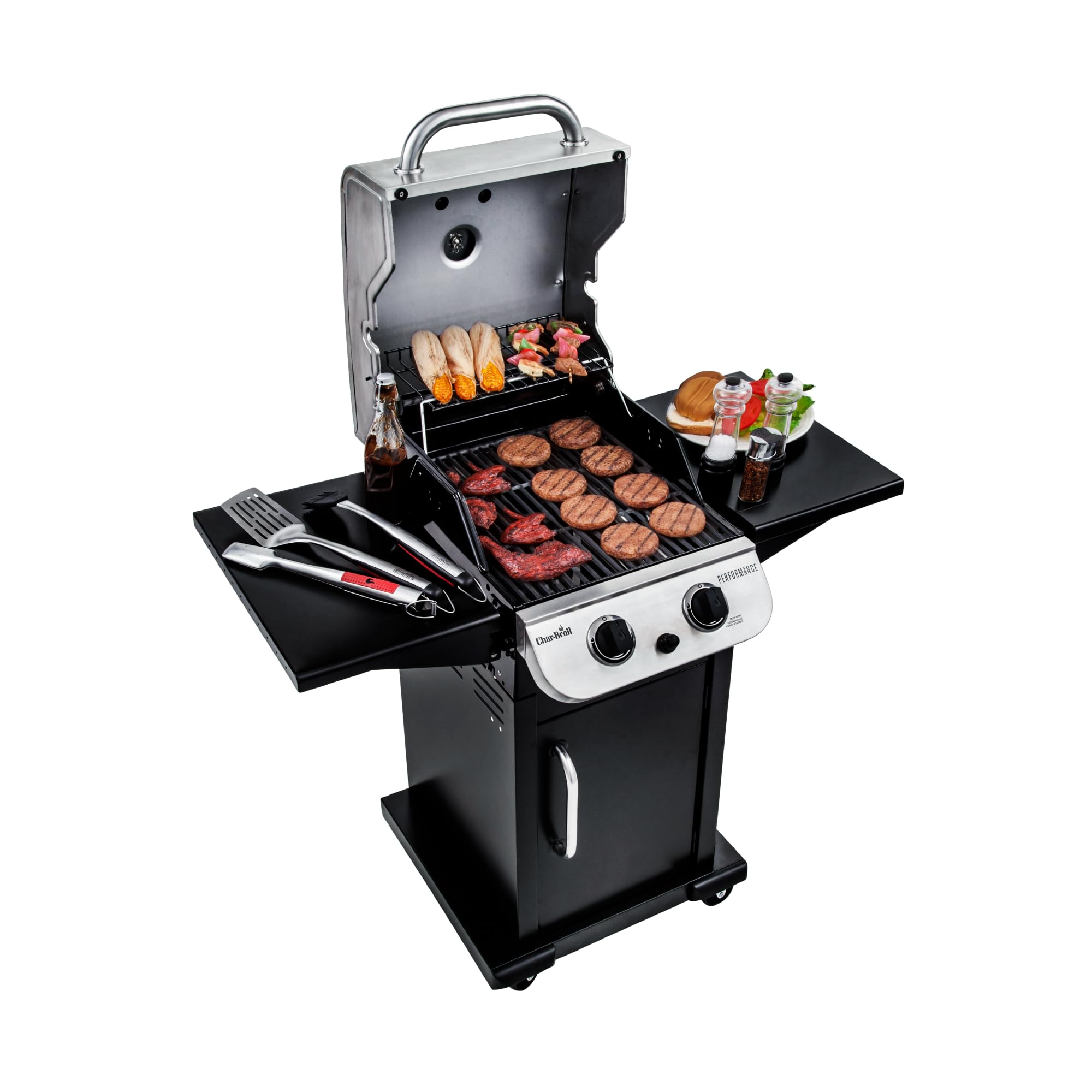 Performance Series Convective 2-Burner Cabinet Propane Gas Stainless Steel Grill