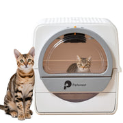 Auto Large Self Cleaning Cat Litter Box,No Smell,for Micro Crystal cat Litter,Pull