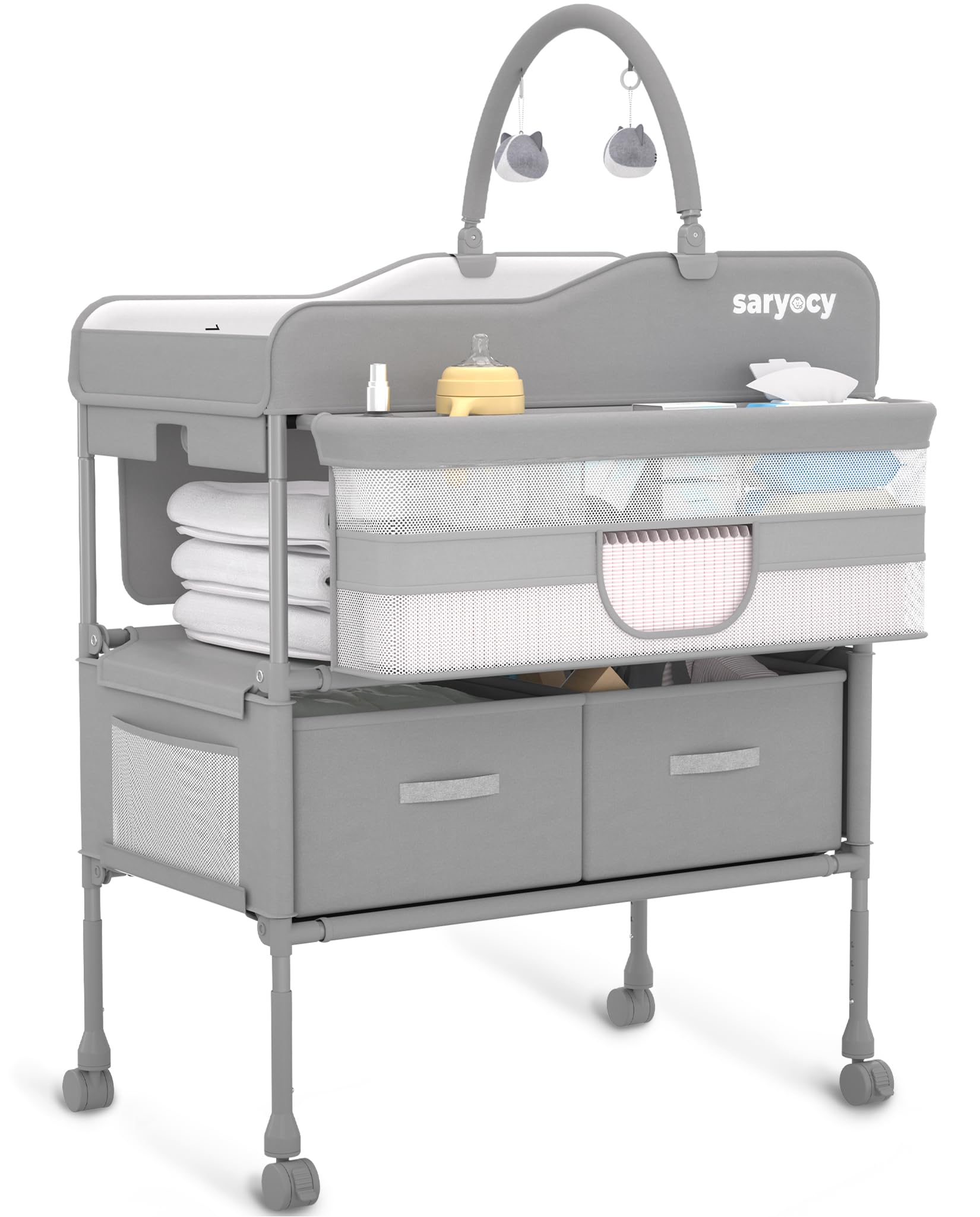 Changing Table, Versatile Folding Changing Table, Waterproof Diaper Changing Station