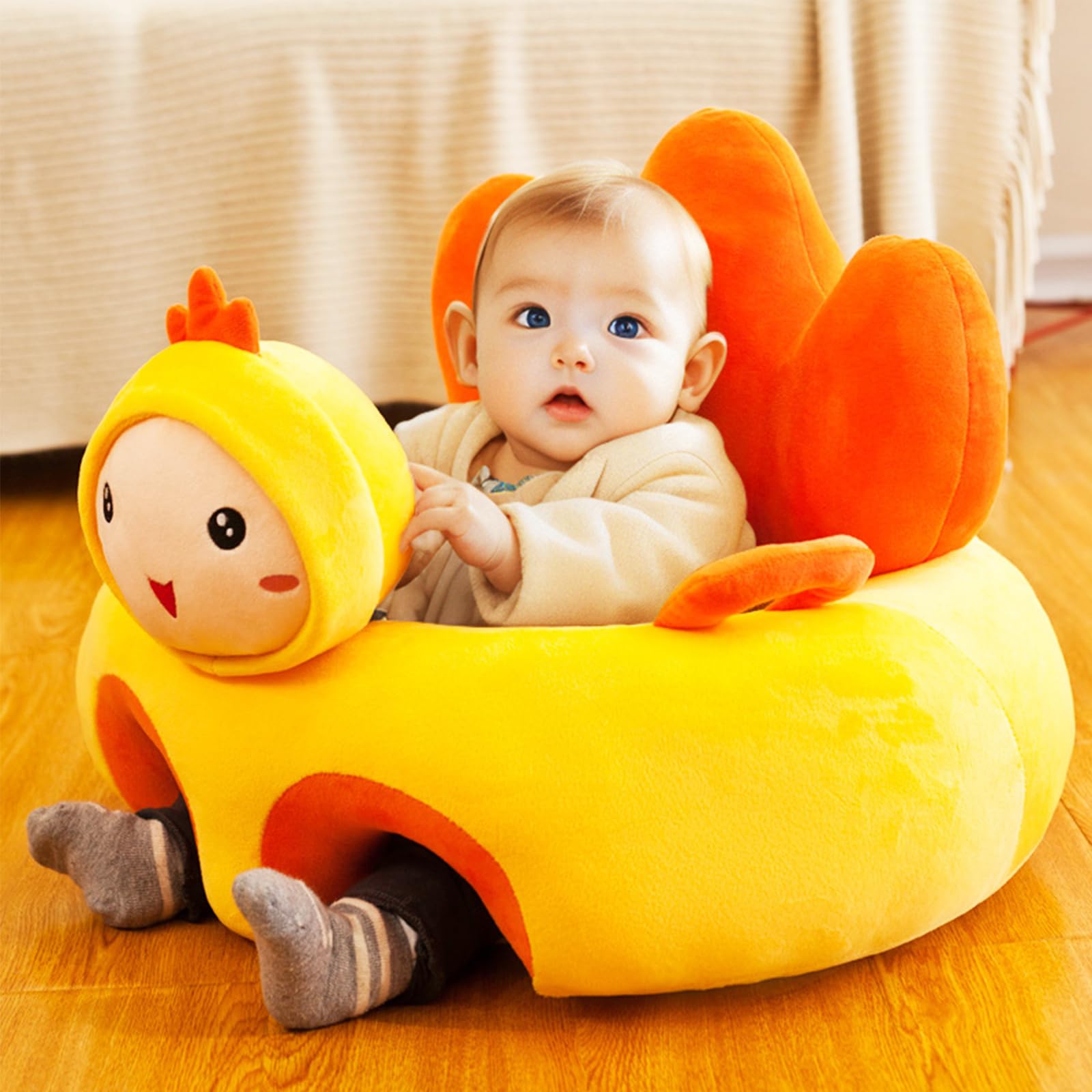 Baby Seat for Babies 3 Months & Up, Sit Me Up Floor Seat for Infants