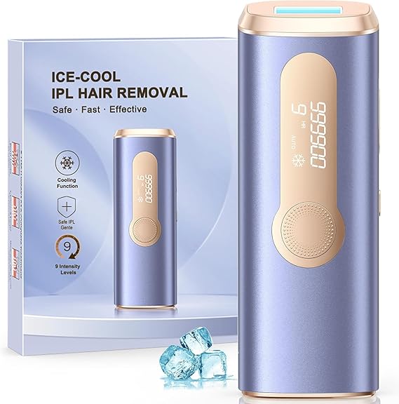 Laser Hair Removal, IPL Hair Removal with Ice-Cooling System for Nearly Painless