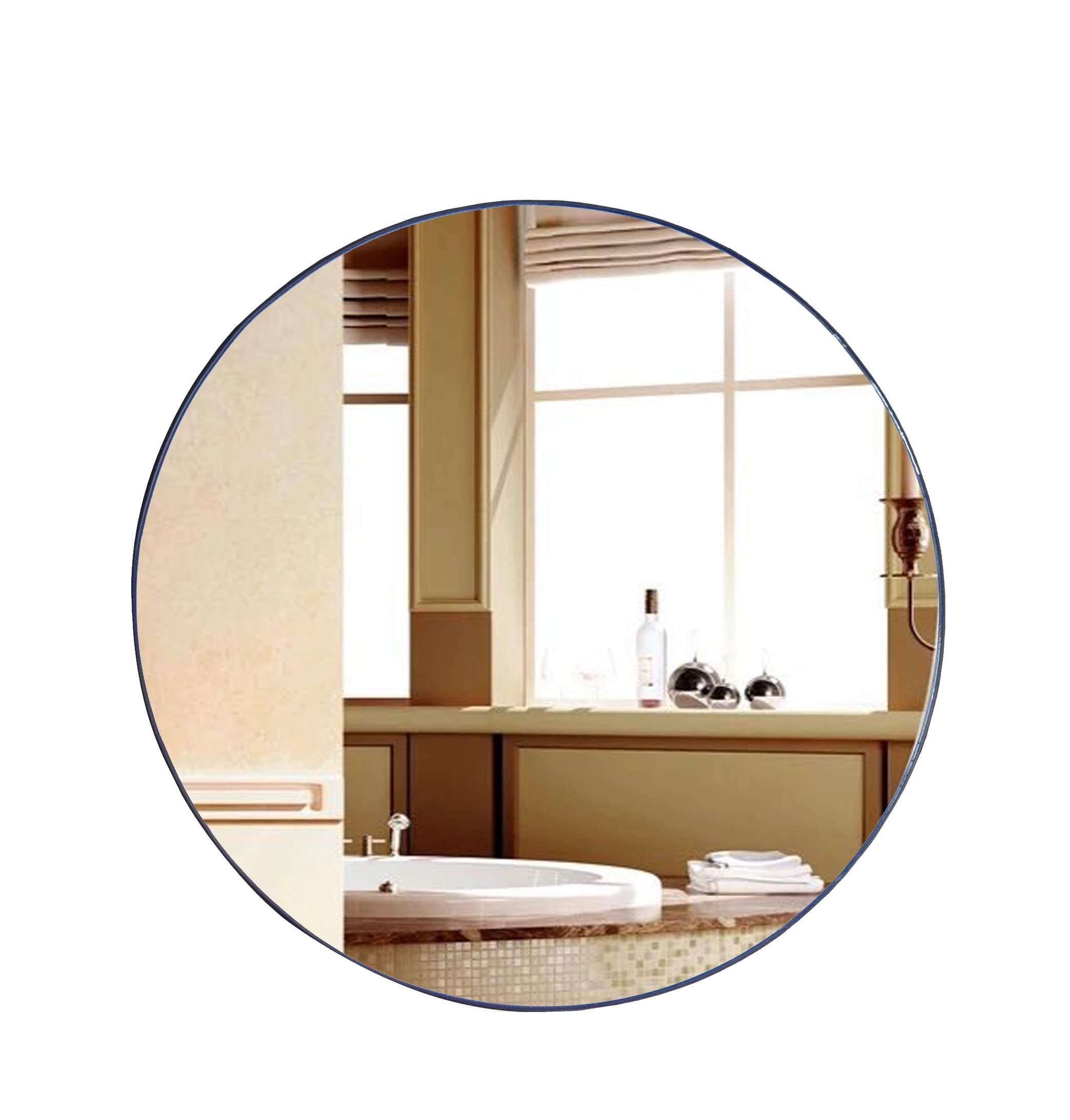 23.4 X 23.4 X 0.8" Wall Mounting Round Mirror for Any Home or Commercial Space 18159