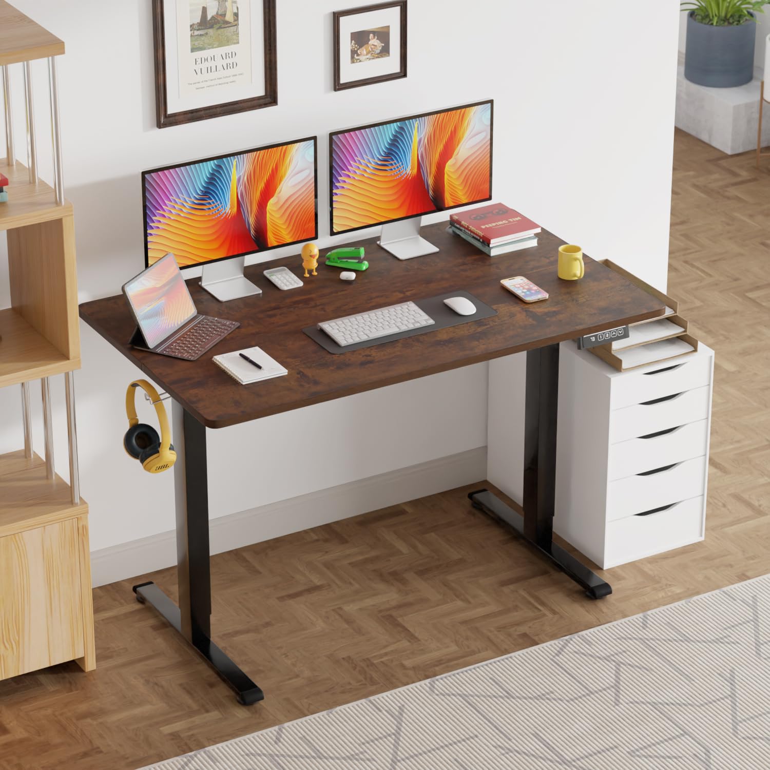 48 Inch Electric Standing Desk Computer Desk with Large Space