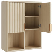 Fluted Bathroom Wall Cabinet Over The Toilet Storage