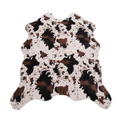 Cow Print Rug - Western Faux Cowhide Rugs Soft Faux Fur Rug for Living Room