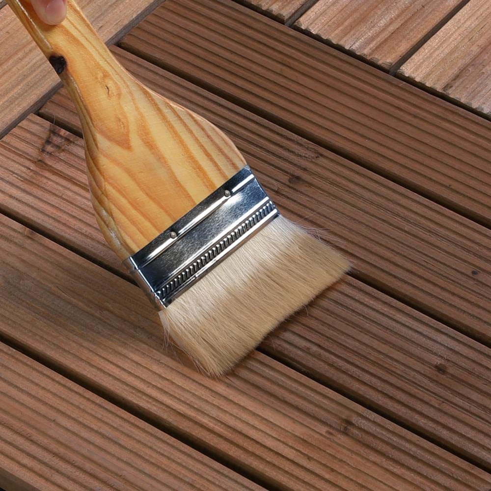 27PCS Interlocking Patio Deck Tiles 12 x 12in Wood Floor Tiles Outdoor Flooring