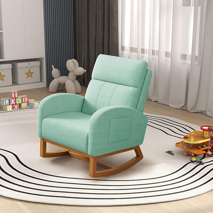 Glider Rocking Chair Nursery Comfy Accent Chair