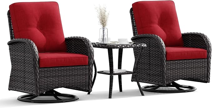 Patio Swivel Rocker Wicker Chairs - Outdoor Swivel Rocking Chairs