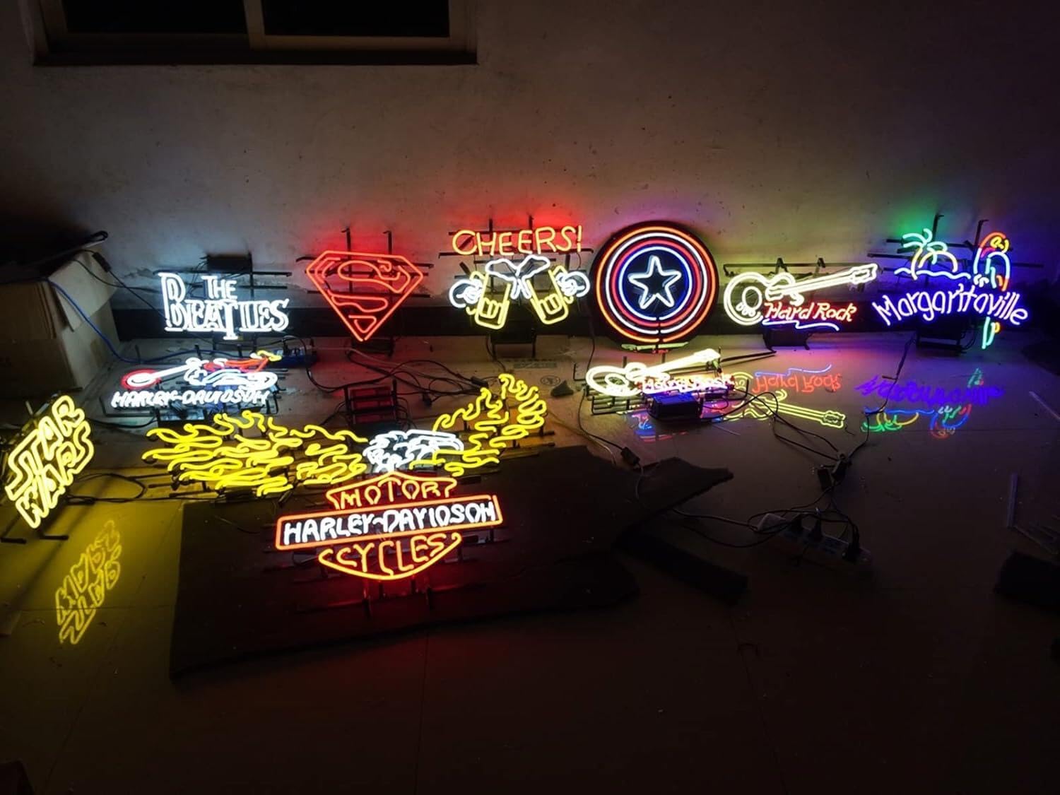 Neon Signs Bar Bedroom Palm Sign Tiki Bar Wall Decor Man Cave Home Bar Pub