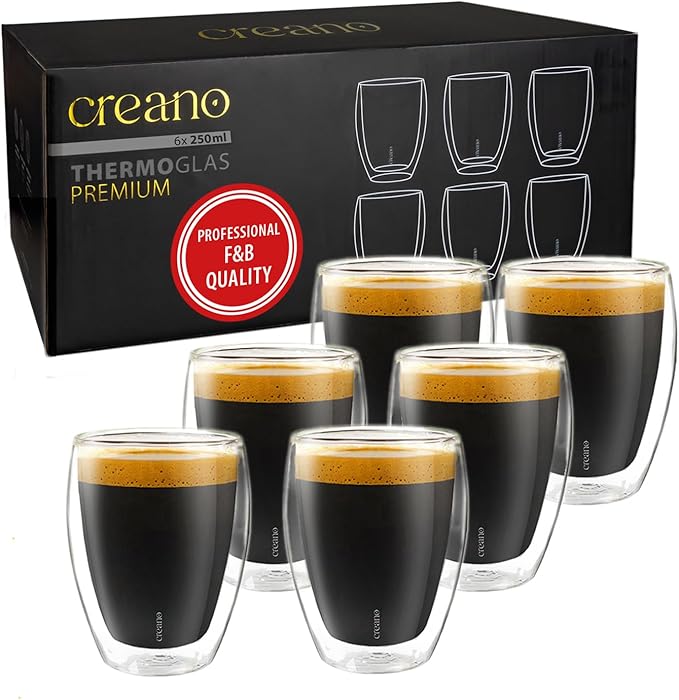 Double-Walled Drinking Glasses 12.5oz / 400 ml - Set of 6