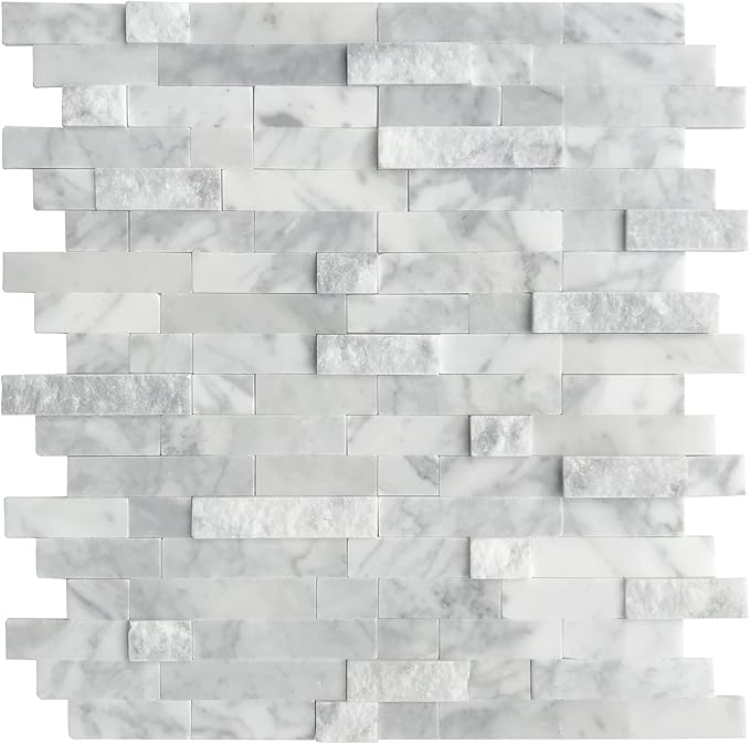 Peel and Stick Mosaic Natural 3D Stone Self Adhesive Tiles