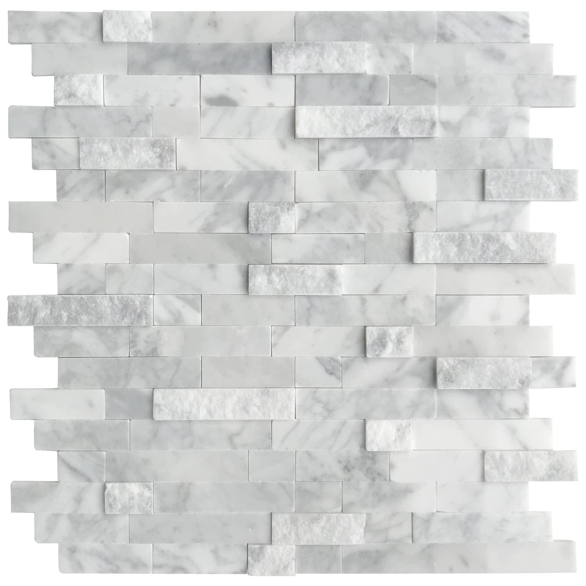 Peel and Stick Mosaic Natural 3D Stone Self Adhesive Tiles