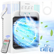 Air Conditioner Cooling Fan with Remote, Quiet with 3 Speeds