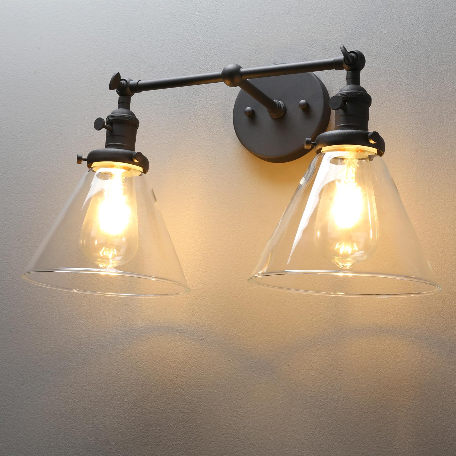Double Sconce Vintage Industrial 2-Lights Sconce Antique Wall Sconces