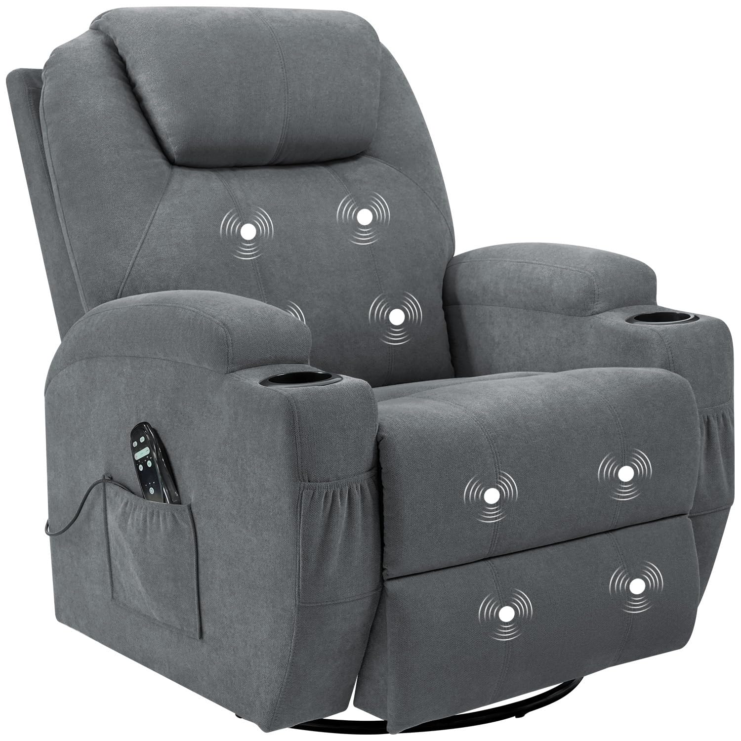 Rocking Chair Recliner Chair with Massage Swivel Ergonomic Lounge