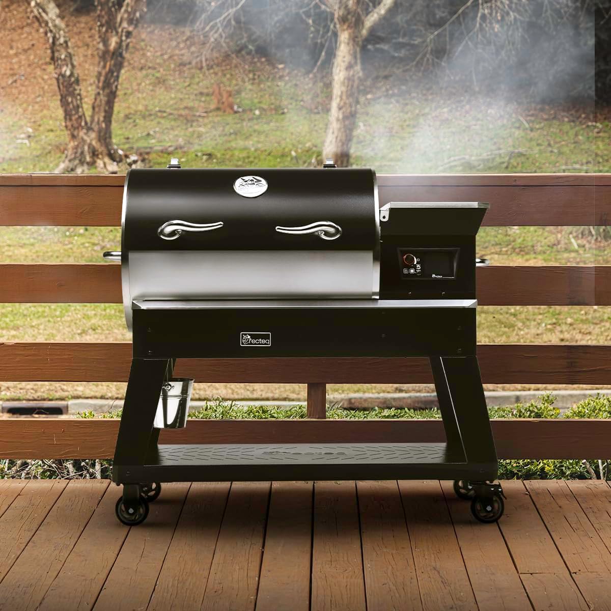 Pellet Smoker Grill Deck Boss 800, Electric Pellet Smoker, Outdoor Grills & Smokers