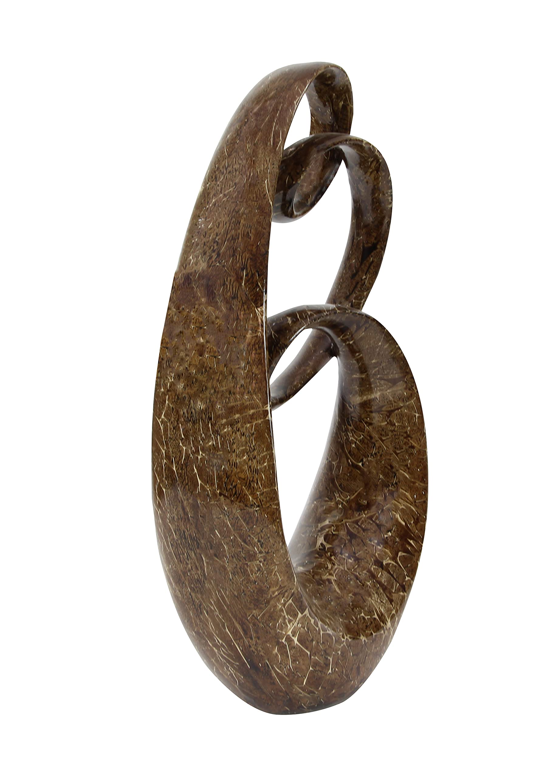 Abstract Decorative Sculpture Swirl Home Decor Statue, Accent Figurine 14" x 8" x 31"