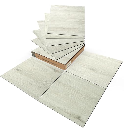 Peel and Stick Vinyl Floor Tiles 30-Pack 12 x 12 inch, Self Adhesive Waterproof Flooring